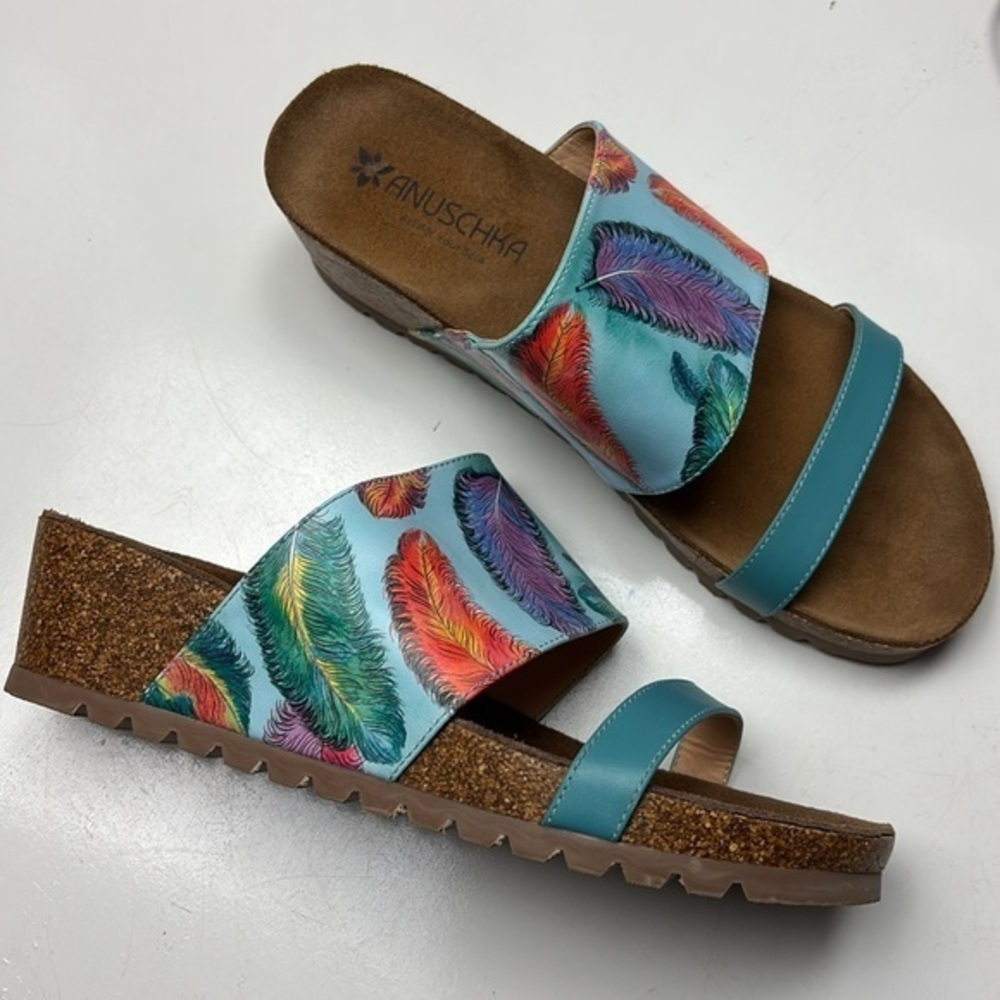 Anuschka Floating Feathers sandals - Picture 2 of 7